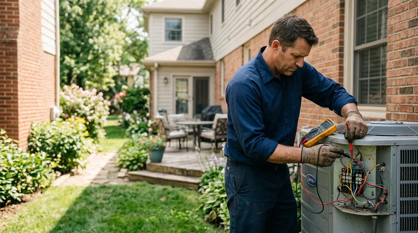 HVAC technician working near Mcfarland, WI